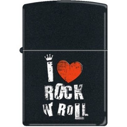 ZIPPO 218 I LOVE ROCK N ROLL MATT 7054