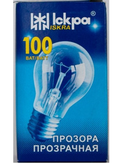 Iskra Λάμπα Κοινή Ε27/100W Διάφανη