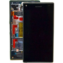 Sony Z5 Compact Complete lcd with frame and touchpad in Black - Part number 1297-3728