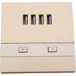 Πρίζα τοίχου με 4 USB θύρες 3000mA - OEM YSS012