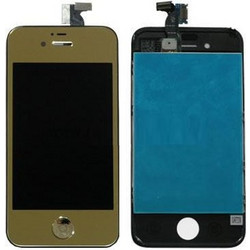iPhone 4S Μεταλλικό Χρυσό LCD + Touch Screen + Frame Assembly + Home Button