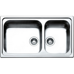 Apell Linear 8520 Ένθετος Νεροχύτης Inox Αντιστρεφόμενος Ματ 86x50cm