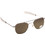 American Optical Original Pilot Silver Crystal Ανδρικά Γυαλιά Ηλίου Τετράγωνα Μεταλλικά Ασημί με Καφέ Polarized Φακό