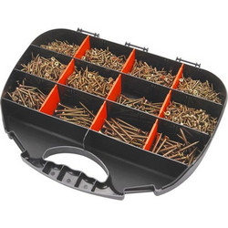 Wood screws 12 dimensions, set 2000pcs, EXTOL CRAFT