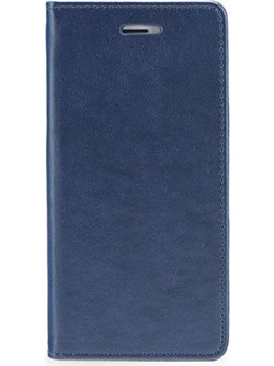 Θήκη OEM Magnet για Huawei P8 Flip Cover Synthetic Leather Navy Blue