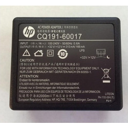 HP CQ191-60017 Power AC Charger Pinter Adaptor Original 3pin 32V/12V 313mA 166mA Αυθεντικό Τροφοδοτικό Εκτυπωτή