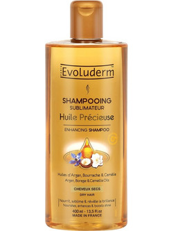 Evoluderm Huile Precieuse Σαμπουάν για Επανόρθωση για Ξηρά Μαλλιά 400ml