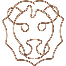 Κρεμάστρα Χάλκινη Safari Lion Metaltex 30x27εκ. 16-370100 - METALTEX - 16-370100