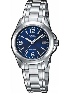 Casio Γυναικείο Ρολόι με Ασημί Μεταλλικό Μπρασελέ LTP-1259D-2AEF