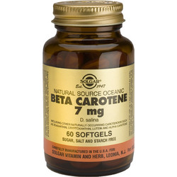 Solgar Beta-Carotene 7mg 60 Μαλακές Κάψουλες