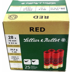 Sellier & Bellot Φυσίγγια Συγκέντρωσης 28Cal 70mm 28gr 25τμχ