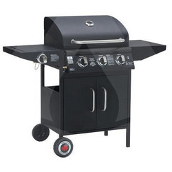 Grill Chef Wagon BBQ 3.1 Ψησταριά Υγραερίου με 3 Εστίες και Πλαϊνό Μάτι 11.9kW Επιφάνειας 55x40cm