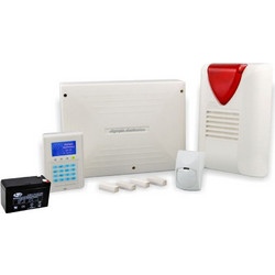 Olympia Electronics BS-468 Ενσύρματο Σύστημα Συναγερμού με 1 Ανιχνευτή Κίνησης, 3 Αισθητήρες Πόρτας, 1 Σειρήνα, 2 Τηλεχειριστήρια, Κέντρο, Πληκτρολόγιο