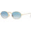 Ray-Ban RB3447N 001/3F Γυαλιά Ηλίου Στρογγυλά Μεταλλικά Χρυσά με Μπλε Degradee Καθρέπτη Φακό