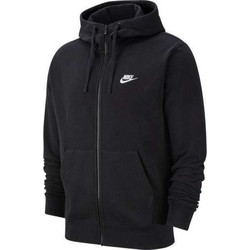Nike Sportswear Club Ανδρική Ζακέτα Fleece με Κουκούλα και Φερμουάρ Μαύρη BV2648-010