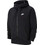 Nike Sportswear Club Ανδρική Ζακέτα Fleece με Κουκούλα και Φερμουάρ Μαύρη BV2648-010