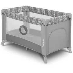 Lionelo Stefi Παρκοκρέβατο με Στρώμα & Δίχτυ Grey Concrete Multicolor
