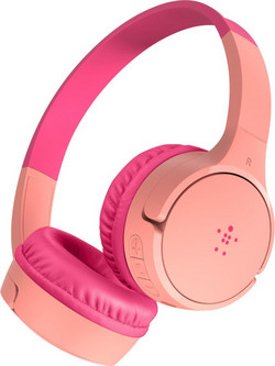 Belkin Soundform Mini Ενσύρματα & Ασύρματα Bluetooth Παιδικά Ακουστικά On Ear Ροζ