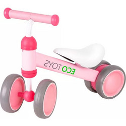 Ecotoys Μίνι Walk-On Walker Παιδικό Ποδήλατο Ισορροπίας Ροζ Φούξια