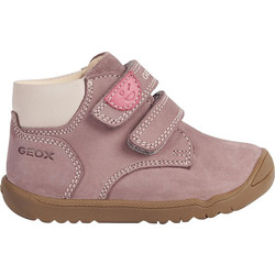 Geox Macchia Παιδικά Μποτάκια Ροζ Suede με Σκρατς B164PC03222C8006