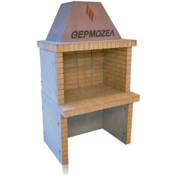 Thermozel Delta B220 Χτιστή Ψησταριά 107x82x198cm