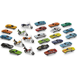 Diecast Cars And Motorcycles Assorted Cars And Motorcycle Toys 25 Pieces (VE-CM025)