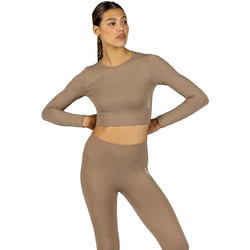 GSA R3 Seamless Γυναικείο Αθλητικό Crop Top Καφέ 1721102001-5591