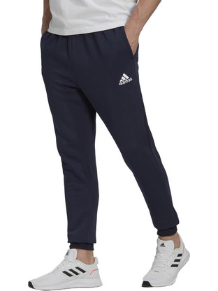 Adidas Essentials Regular Tapered Ανδρικό Παντελόνι Φόρμας Fleece με Λάστιχο Navy Μπλε HL2231