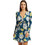 Guess Fausta Mini Φόρεμα για Γάμο / Βάπτιση Floral Κρουαζέ Πετρόλ W3RK61K4JZ0
