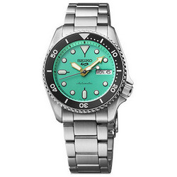 Seiko 5 Sports Ανδρικό Ρολόι Αυτόματο με Ασημί Μεταλλικό Μπρασελέ SRPK33K1