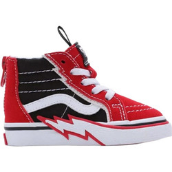 Vans SK8-Hi Zip Bolt Παιδικά Sneakers Μποτάκια Μαύρα Κόκκινα VN000BVKREB