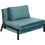 HomeMarkt Πολυθρόνα Κρεβάτι Βελούδινη Μπλε Constance HM3078.15
