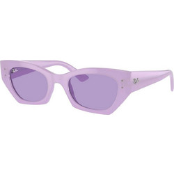 Ray-Ban RB4430 67581A Γυναικεία Γυαλιά Ηλίου Πολυγωνικά Κοκάλινα Μωβ με Μωβ Φακό