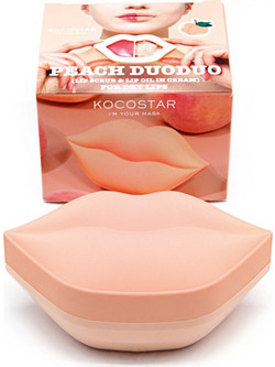 Kocostar Peach Duoduo Lip Χημικό Ενυδατικό Scrub Προσώπου για Αποτοξίνωση 43gr
