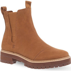 Toms Γυναικεία Μποτάκια Chelsea Suede Ταμπά με Χοντρό Χαμηλό Τακούνι 10020257