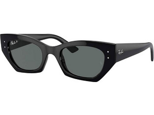 Ray-Ban RB4430 667781 Γυναικεία Γυαλιά Ηλίου Cat Eye Κοκάλινα Μαύρα με Μαύρο Polarized Φακό