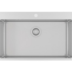Helika Luna 100M Ένθετος Νεροχύτης Inox Σατινέ 79x50.5cm