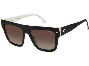 Carrera CA3016S 80SLA Ανδρικά Γυαλιά Ηλίου Τετράγωνα Κοκάλινα Μαύρα με Καφέ Polarized Φακό