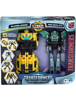 Hasbro Transformers Earthspark Cyber-Combiner Bumblebee & Mo Malto Σετ Φιγούρες Δράσης για 6+ Ετών