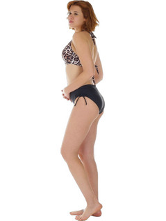 Gsecret Bikini Set με Ενίσχυση Ψηλόμεσο Animal Print Μαύρο Καφέ 8943-27021