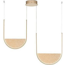 Ondaluce Κρεμαστό Φωτιστικό Οροφής Δίφωτο LED ref10254475