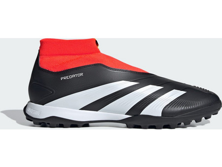Adidas Predator 24 League TF IG7715 Παιδικά Ποδοσφαιρικά Παπούτσια Με Σχάρα και Καλτσάκι Μαύρα Κόκκινα