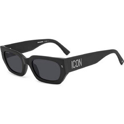 Dsquared2 D20017S 003/IR Γυαλιά Ηλίου Τετράγωνα Κοκάλινα Μαύρα με Μαύρο Polarized Φακό