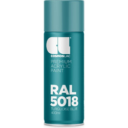 CosmosLac Σπρέι Βαφής Τιρκουάζ Gloss 400ml