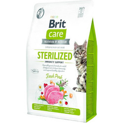 Brit Care Cat Sterilised Immunity Grain Free with Fresh Pork 2kg