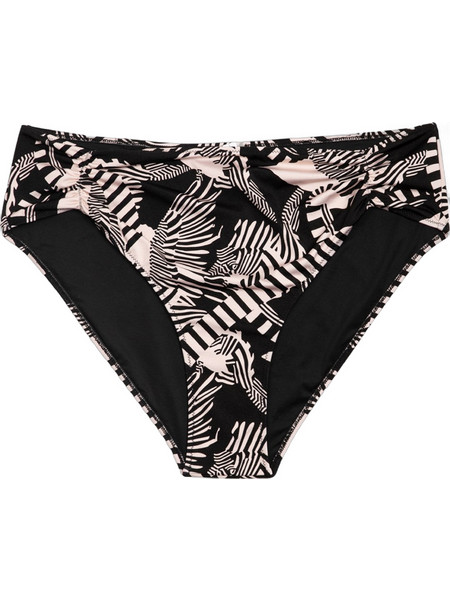 Rock Club Bikini Slip Μαύρο Μπεζ BP-1738