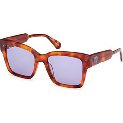 Max & Co CO0094 53Y Ανδρικά Γυαλιά Ηλίου Τετράγωνα Κοκάλινα Καφέ με Μπλε Polarized Φακό
