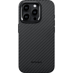 Pitaka MagEZ Case 4 Pro 1500D Back Cover Black / Grey (iPhone 15 Pro Max)