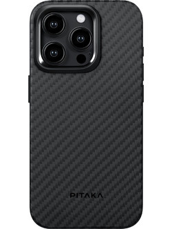 Pitaka MagEZ Case 4 Pro 1500D Back Cover Black / Grey (iPhone 15 Pro Max)