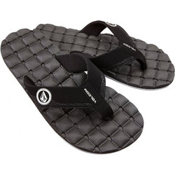 Volcom Recliner Ανδρικές Σαγιονάρες Μαύρες V0812350-BWH